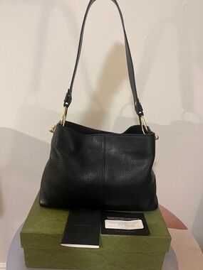 STRATHBERRY BLACK LANA HOBO SHOULDER BAG